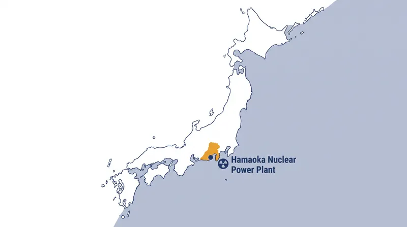 The Hamaoka facility is located in a region subject to Japan's strictest seismic safety reviews.