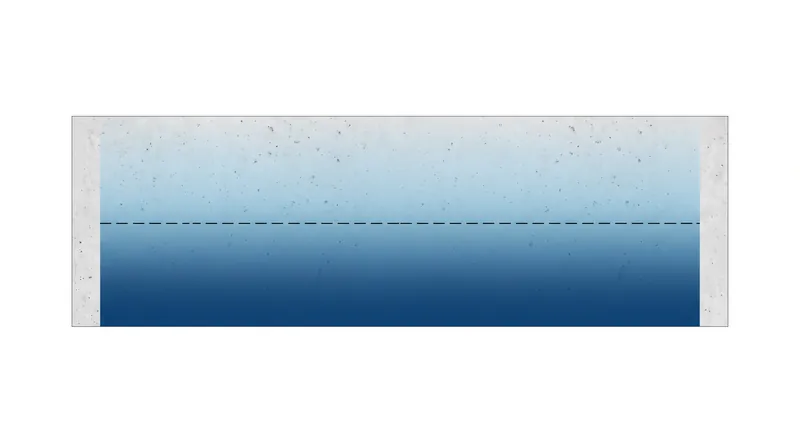Moisture naturally migrates upward; measuring at 40% depth accurately predicts the final moisture level after flooring is installed.