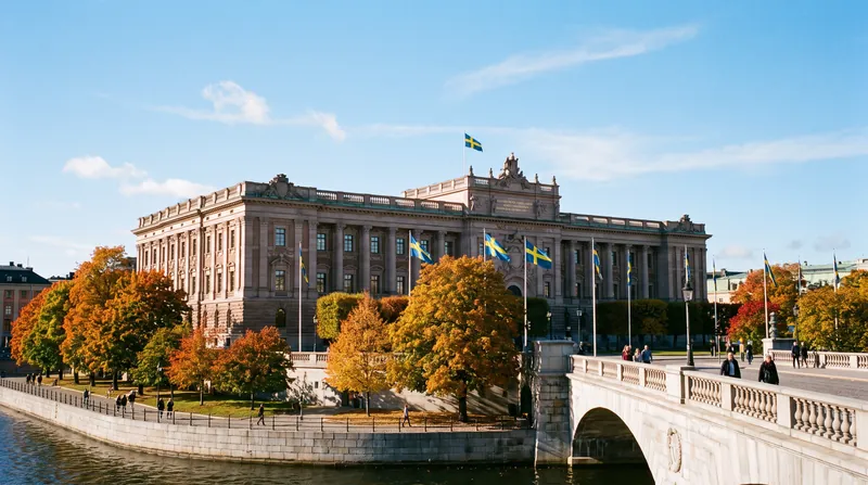 The 349-seat Riksdag in Stockholm, where coalition negotiations are expected to stretch into October.