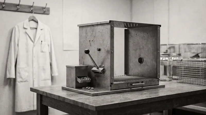 The operant conditioning chamber allowed researchers to isolate and measure the exact effects of different reinforcement timings.