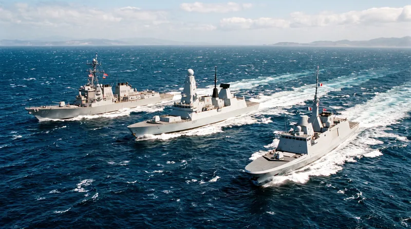 The United States, South Korea, and Japan initiated the Freedom Edge trilateral multidomain military exercise in international waters.