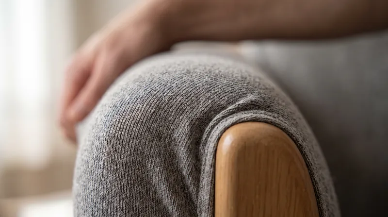 Modern slipcovers rely on bi-elastic blends to stretch over varying furniture dimensions, requiring physical effort to install.