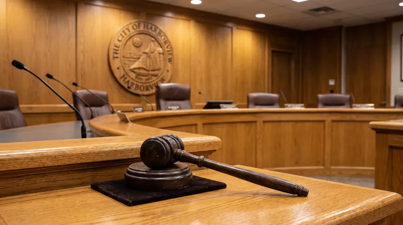 Under the city charter, the council acts as both the prosecuting body and the adjudicator during an impeachment.