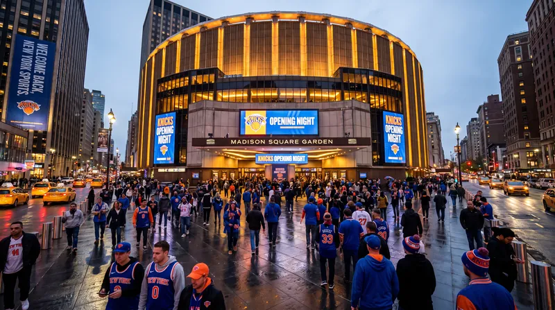 The Knicks will raise their 2026 championship banner at Madison Square Garden on October 20.