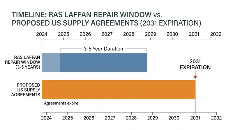 The proposed US supply agreements would extend through 2031, potentially outlasting the facility repair timeline.