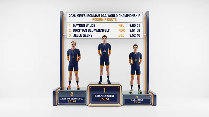 2026 Men's IRONMAN 70.3 World Championship Podium