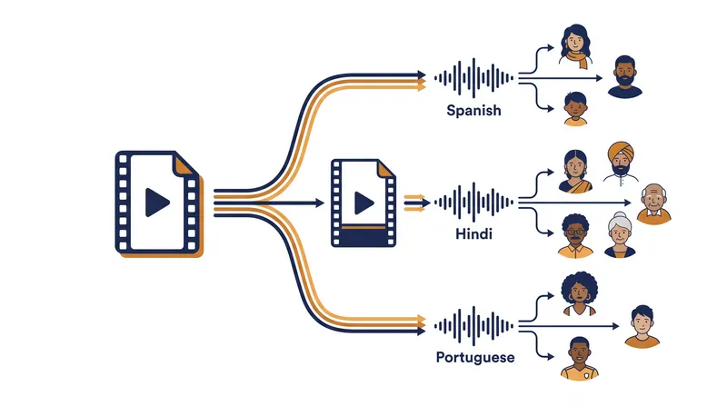 The multi-language architecture eliminates the need for separate regional channels.