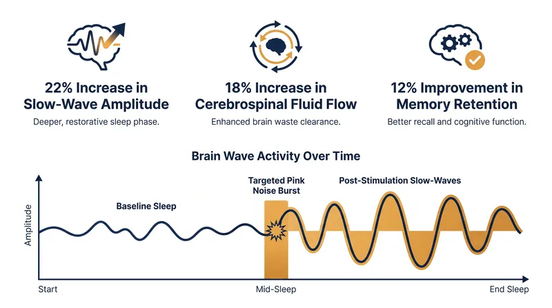 The measurable benefits of closed-loop pink noise stimulation during slow-wave sleep.