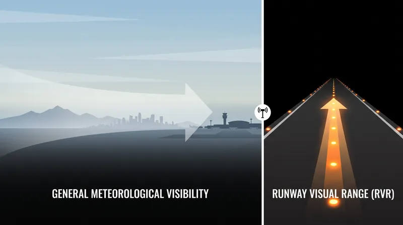 RVR accounts for the intense luminance of approach lighting systems, providing a more accurate measure of what a pilot will actually see.