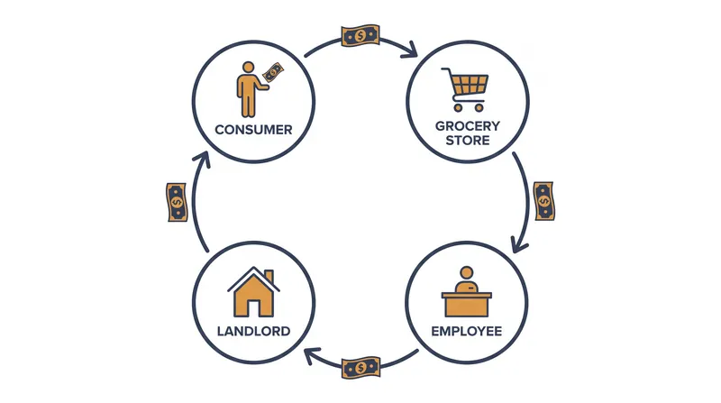 A higher velocity means the same physical currency facilitates multiple distinct economic transactions in a single year.