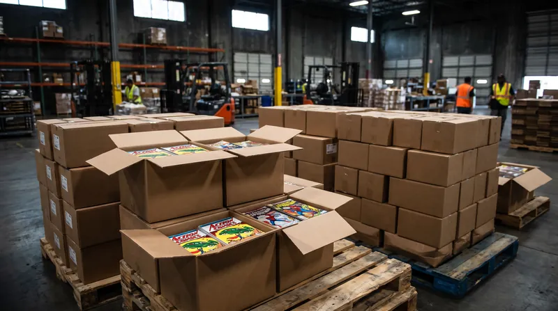Millions of comic books remain locked in warehouses amid the Chapter 7 liquidation.