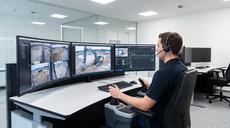 Former safety drivers now monitor the shuttles from a remote cockpit in the airport's Innovation Hub.
