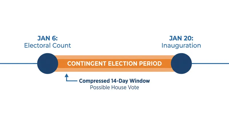 The House has exactly 14 days to resolve a contingent election before the constitutionally mandated inauguration.