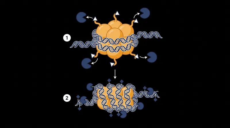 Gene silencing requires a sequential process: histone deacetylation condenses the chromatin, allowing DNA methylation to permanently lock the sequence.