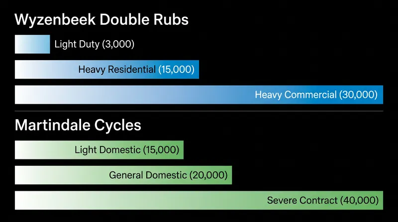 Industry standards dictate specific abrasion thresholds for different environments.