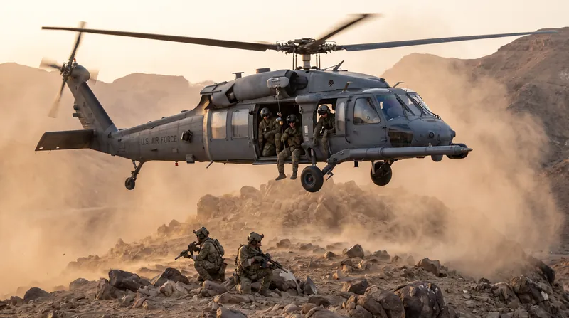 Combat search and rescue operations require specialized rotary-wing assets to penetrate hostile airspace.