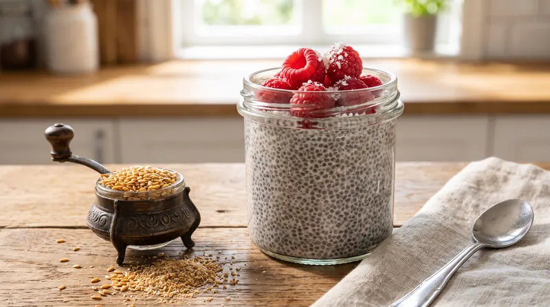 Chia excels at creating volume and texture, while freshly ground flax is best used as a nutrient-dense topping.
