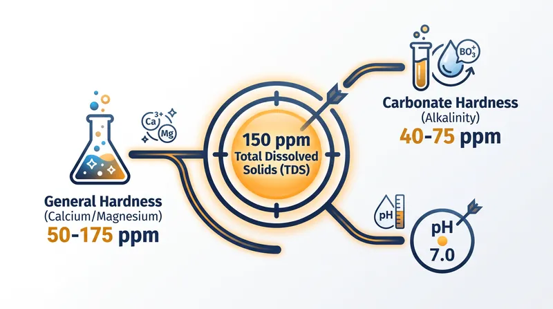 The SCA's target water profile balances extraction potential with acid buffering.