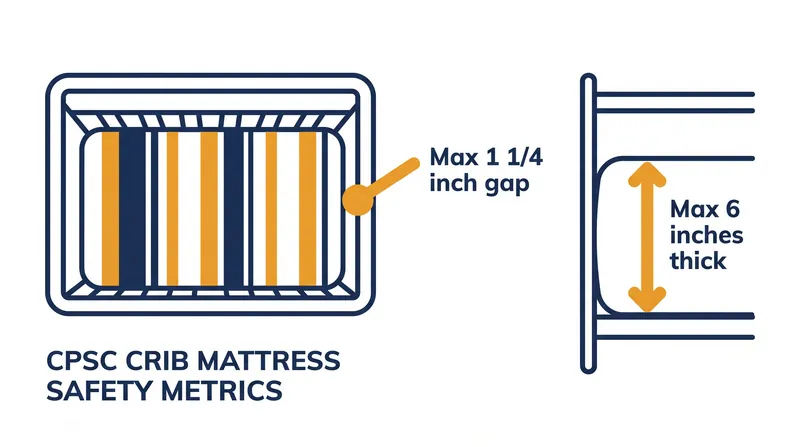 The 16 CFR 1241 standard mandates strict spatial tolerances to prevent infant entrapment.