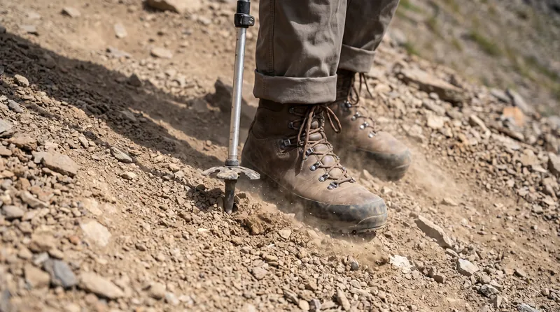 Proper technique requires planting the pole ahead of the lead foot to absorb the body's momentum before the knee joint takes the load.