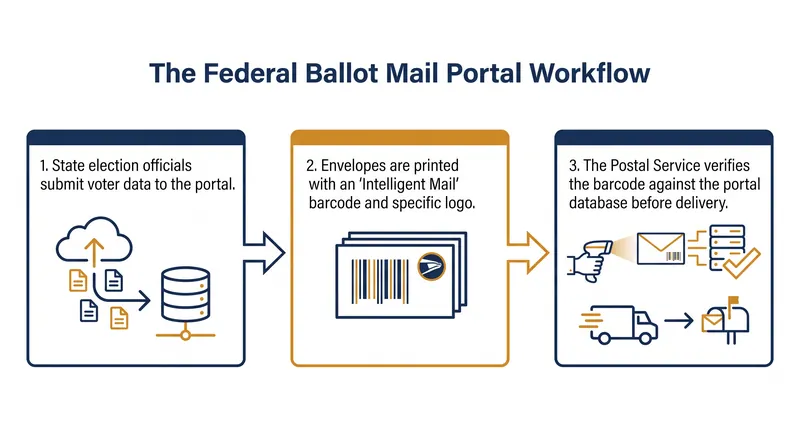 The August 27 Postal Service rule requires states to clear voters through a federal database before ballots can be mailed.