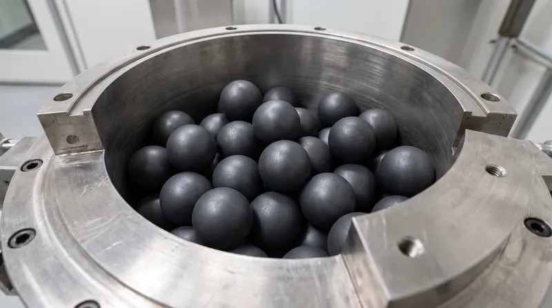 Thousands of individual TRISO particles are embedded into graphite spheres to fuel pebble-bed reactor designs.