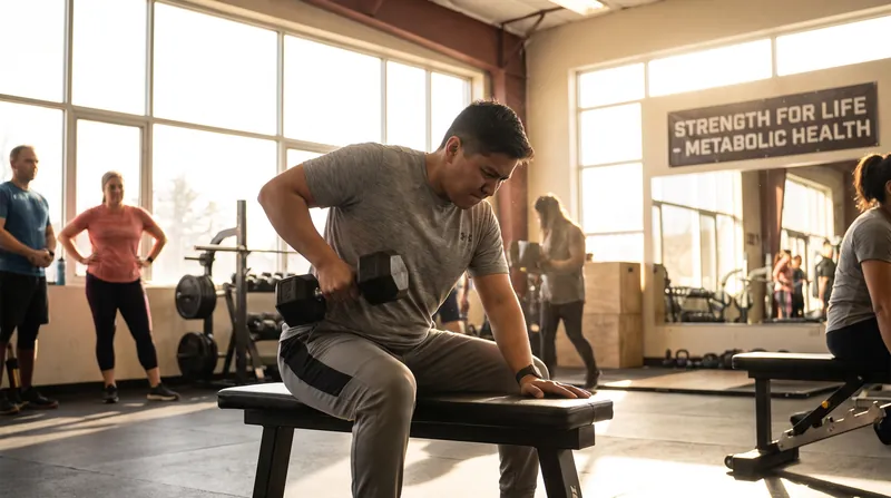 Building lean muscle mass through resistance training is one of the most effective ways to offset the drop in resting metabolic rate.
