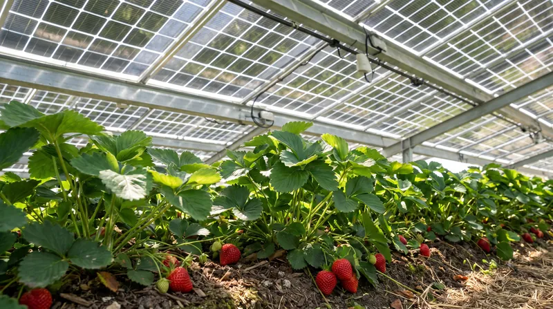 Shade-tolerant crops like strawberries and leafy greens often see yield increases when protected from direct midday sun.