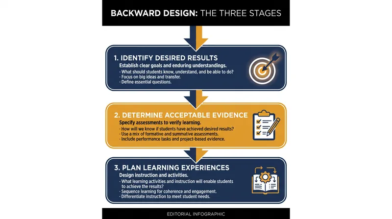 The three stages of the Understanding by Design framework.