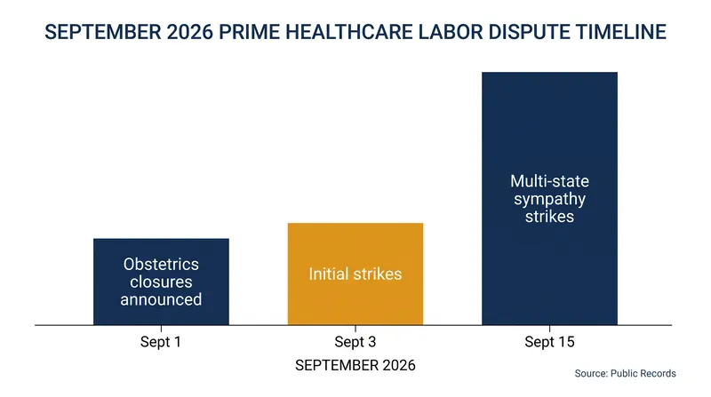 The labor dispute rapidly escalated throughout September 2026, culminating in multi-state sympathy strikes.