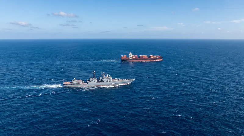 The Udaloy-class destroyer Admiral Levchenko provided the escort for the cargo vessels.