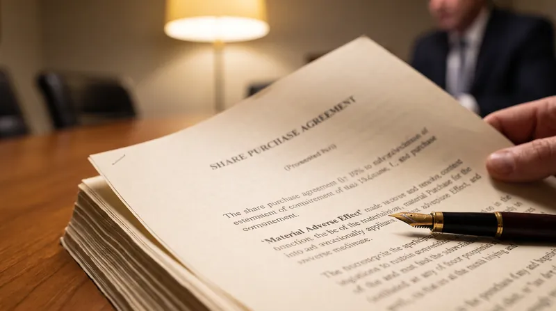 M&A agreements use extensive carve-outs to ensure buyers absorb systemic market risks while sellers retain company-specific operational risks.