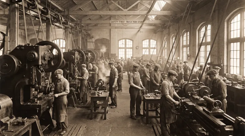 Ogburn developed his theory by observing the friction of the Industrial Revolution, where heavy machinery predated worker safety laws by decades.