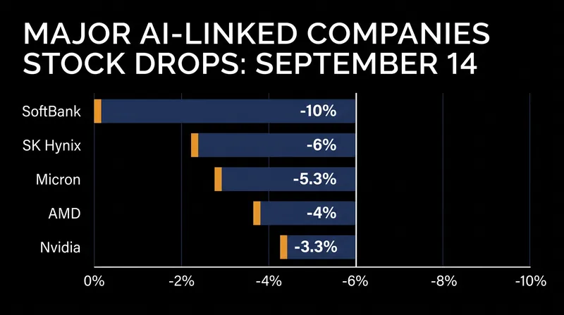 AI-linked equities saw significant sell-offs across global markets.