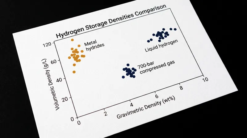 Different storage methods force a trade-off between the mass of the system and the physical volume it occupies.