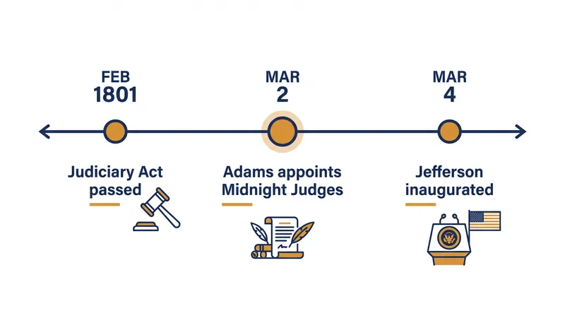 The political transition that triggered the Marbury dispute.