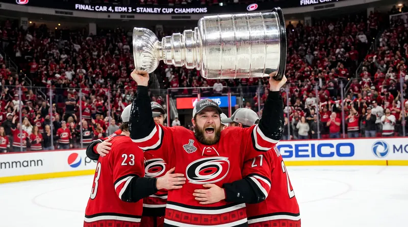 Seth Jarvis played through a torn labrum and rotator cuff to help Carolina capture the Stanley Cup.