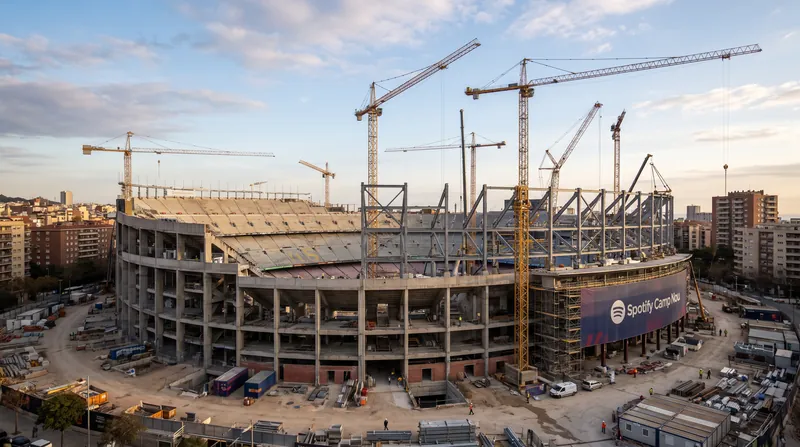 Barcelona's Camp Nou is currently undergoing a massive redevelopment project ahead of the 2029 final.