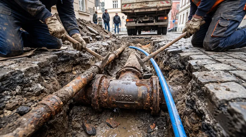 The 'age of housing' metric serves as a proxy for the high costs of maintaining century-old urban infrastructure.