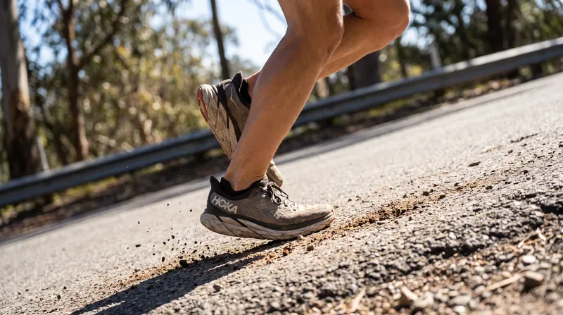 Research indicates that the biomechanical instability introduced by thick midsoles is largely neutralized during uphill running due to changes in foot strike and flight time.