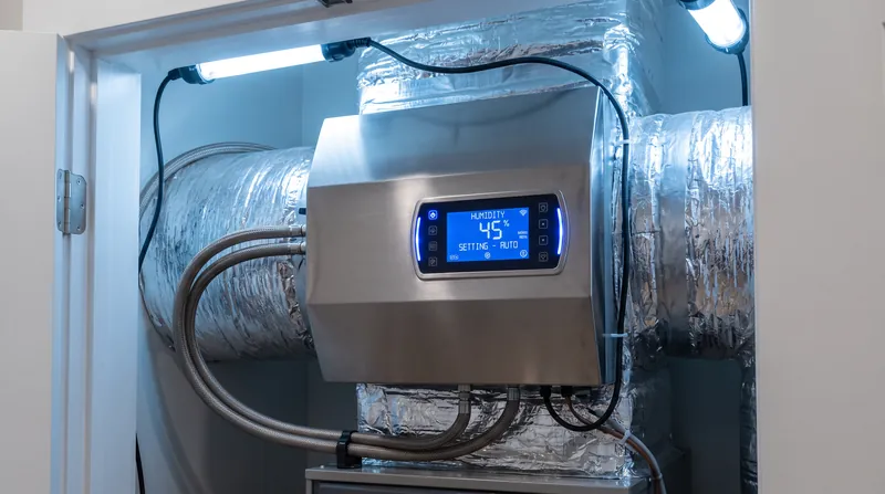 Active mechanical intervention is often required to keep winter humidity from plummeting below the 40% physiological floor.