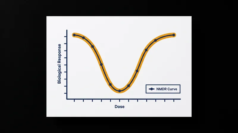 Unlike traditional poisons, endocrine disruptors often exhibit non-monotonic curves where low doses produce stronger biological effects than intermediate doses.