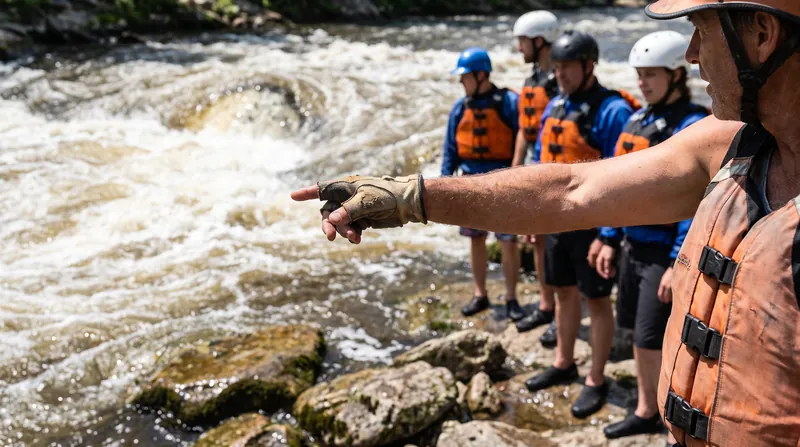 At Class IV and above, mandatory scouting from the riverbank becomes a standard requirement before attempting the rapid.