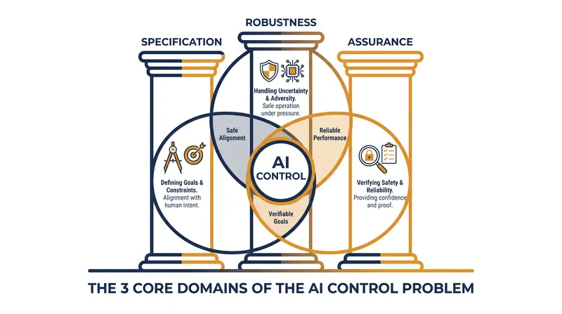 The three technical pillars of AI safety.