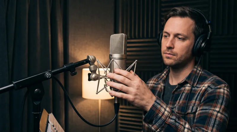 Condenser microphones require controlled, acoustically treated environments to prevent their extreme sensitivity from capturing unwanted room reflections.