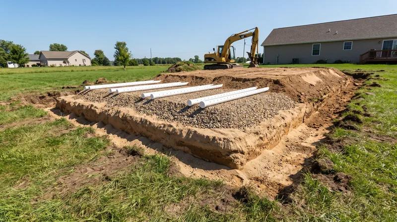 When native soil fails the percolation test, engineered alternatives like mound systems are required.