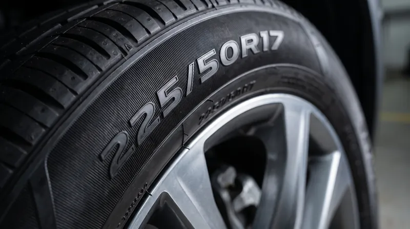 The aspect ratio, represented by the middle number on a tire's sidewall, dictates the height of the rubber cushion between the wheel and the road.