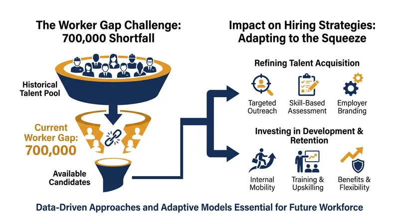 The 700,000-worker deficit has forced companies to invest heavily in automation and internal upskilling.