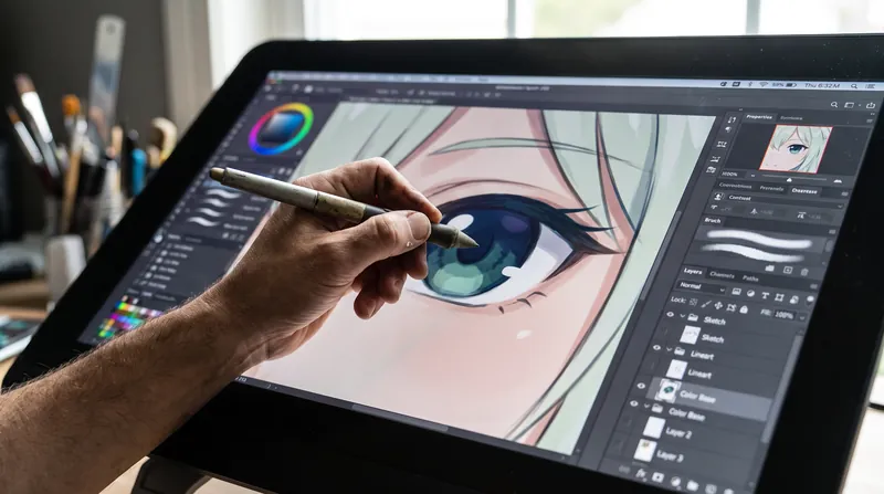 Digital paint has replaced physical cels, but each frame must still be individually colored.