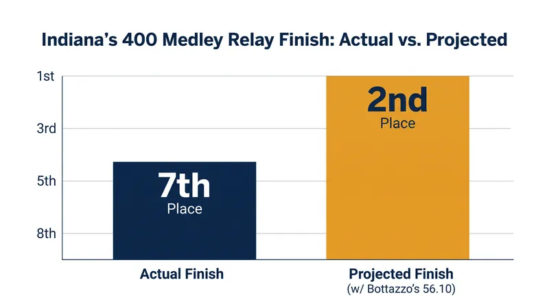 How Anita Bottazzo's breaststroke speed transforms Indiana's medley relay math.